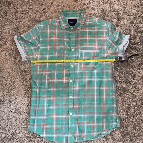 Springfield Short Sleeve Knitted Button-Up Shirt (USED) - Picture 4 of 8